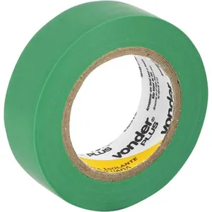 Fita isolante 19 mm x 10 m verde com 10 peças - VONDER