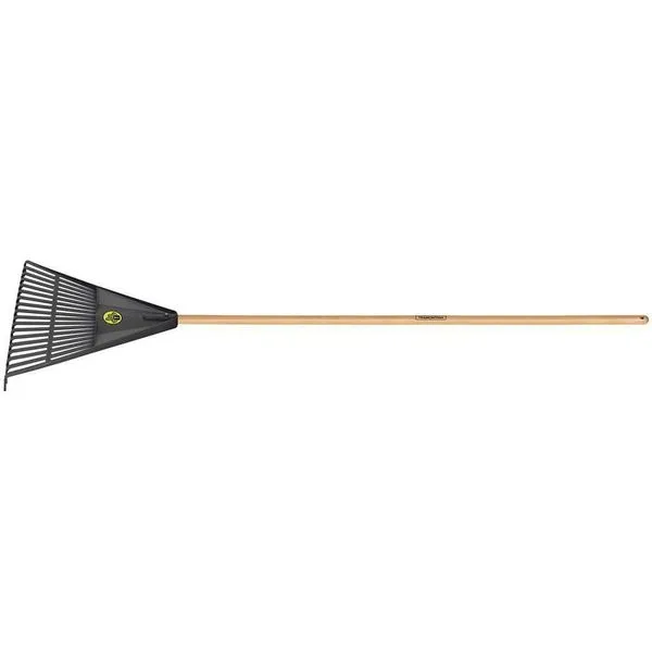 Vassoura para Jardim 77850784 Plástica 18 Dentes 44,1cm Cabo 1,2m Preta Tramontina Vassoura para Jardim 77850784 Plástica 18 Dentes Preta Tramontina