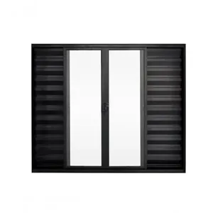 Veneziana 6 Folhas De Correr S/grade 1.00 X 1.20 Alumínio Preto Linha Modular - Hale