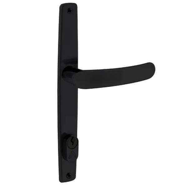 Fechadura Perfil Estreito F2400 Preto Fosco - 029821 - Aliança Fech.ext.perfil F2400a Pf - 029821 - Aliança