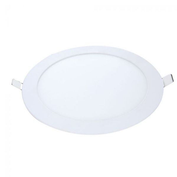Painel LED de Embutir Pop Redondo Luz Amarela Bivolt Avant Painel de LED Embutir Pop 18W 22,5cm 1260 Lúmens Luz Amarela