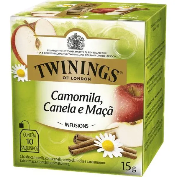 Chá Twinings Camomila, Canela e Maçã 10 Sachês CHA TWININGS 10SACHES CAMOILA,CANELA E M