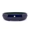 Vaso Bacia Decorativo Osaka Azul Perolizado M 11,5X44X36 Cm