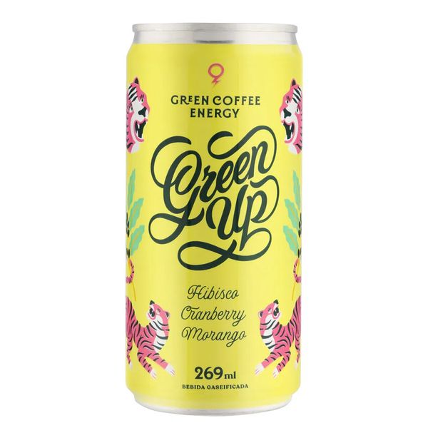 Energético de Hibisco, Cranberry e Morango Green Up 269ml