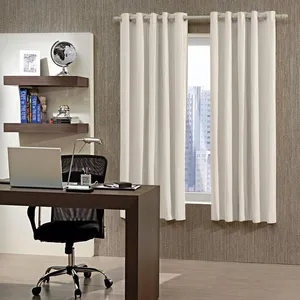 Cortina Blackout PVC 260x170m Ilhos Bella Janela Areia