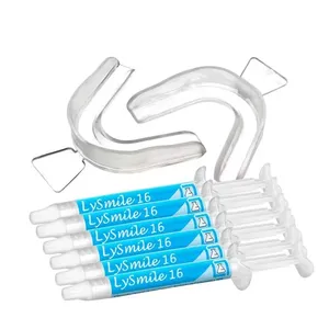 Kit 6 Clareador Dental Caseiro Moldeira Lysmile 16% Lysanda