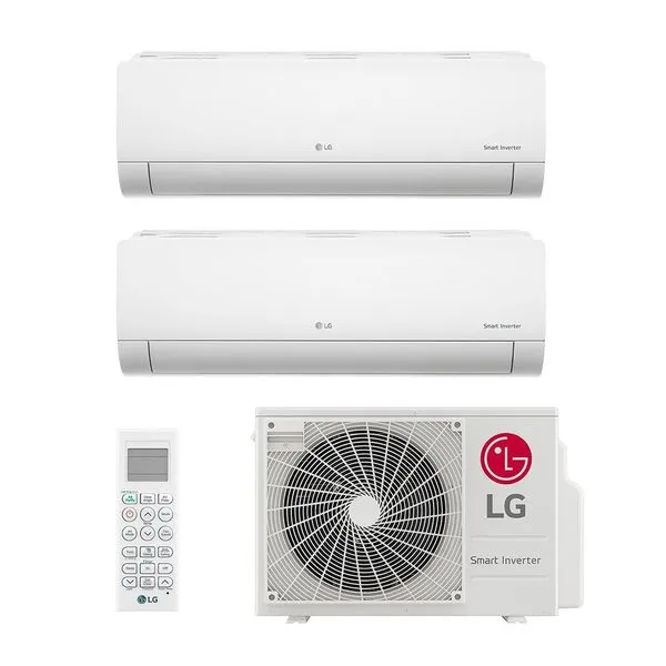 Ar Condicionado Multi Split Inverter LG 18.000 BTUs (2 Evap 9.000) Quente e Frio 220V Monofásico
