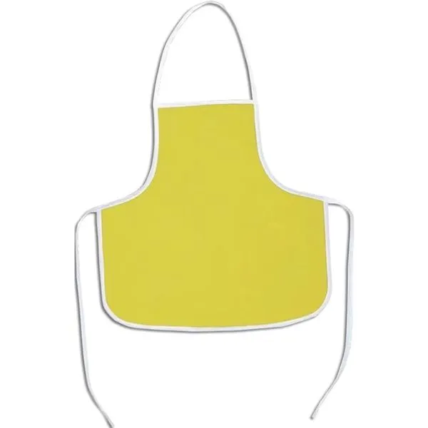 Avental Escolar Infantil Acp Amarelo Confortável em PVC Laminado com Viés de Algodão 41x46 Avental Escolar Infantil Acp Amarelo em PVC Laminado com Viés 41x46 1