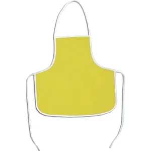Avental Escolar Infantil Acp Amarelo Confortável em PVC Laminado com Viés de Algodão 41x46 Avental Escolar Infantil Acp Amarelo em PVC Laminado com Viés 41x46 1