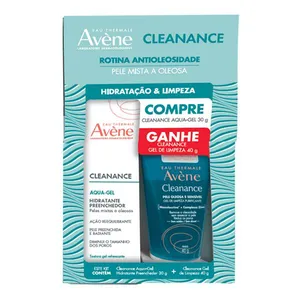 Kit Avène Hidratante Facial Cleanance Preenchedor 30g + Gel de Limpeza Cleanance 40g