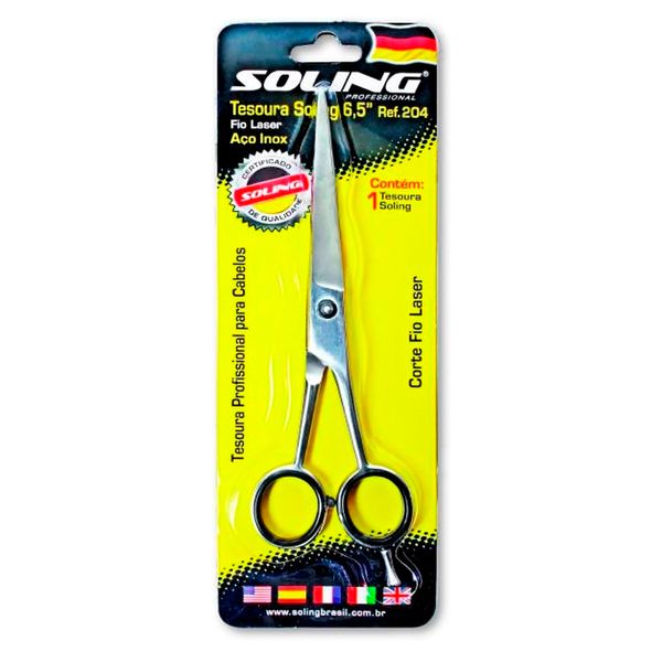 Tesoura Profissional Soling Fio Laser 6,5 Ref.204