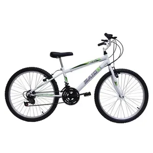 Bicicleta Aro 24 Masculina Infantil 18 Marchas Said-x Branca