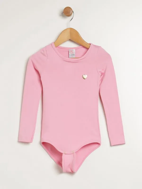 Body Térmico Infantil Para Menina - ROSA 10
