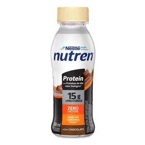 Bebida Láctea Nutren Protein 15g de proteínas Chocolate 260ml