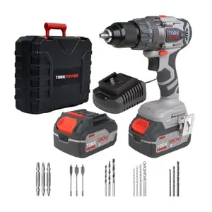 Furadeira Parafusadeira de Impacto a Bateria Tork Brasil Profissional Motor Brushless Mandril 13mm 20V Furadeira Parafusadeira de Impacto a Bateria Tork Brasil Profissional Motor Brushless 20V