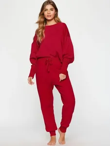 Calça Moletom Street VERM CEREJA GG