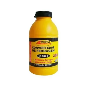 Conversor de Ferrugem 200ML para Preparar Superfície com Primer Protetor de Alto Rendimento Allchem Conversor de Ferrugem 200ML para Pintura com Primer Protetor de Alto Rendimento Allchem