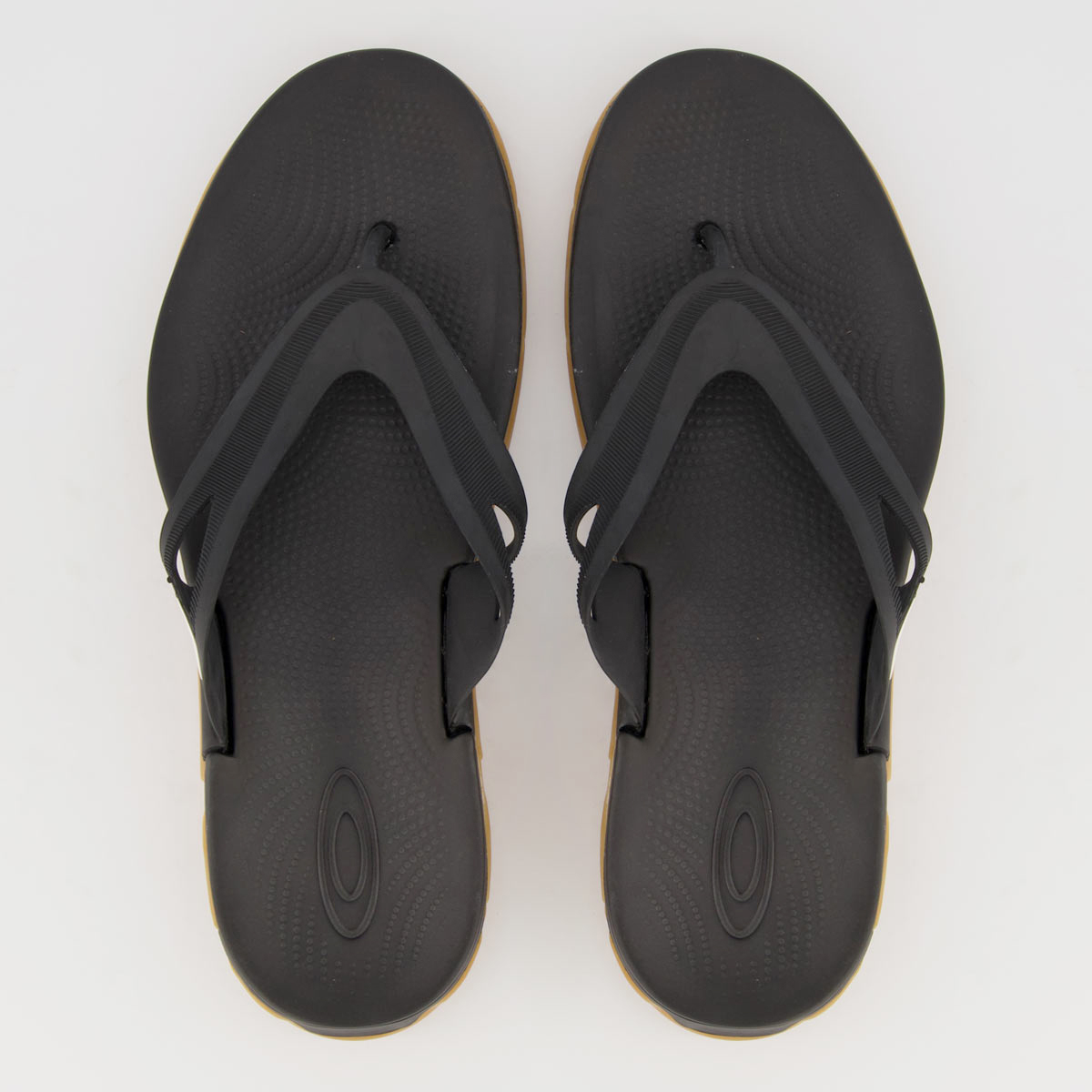 Chinelo Oakley Rest II Preto e Amarelo
