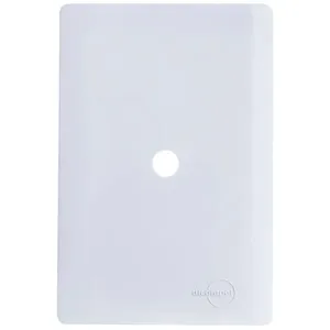Placa 4x2 com Furo + Suporte Branco da Linha Novara - 1100-43 - DICOMPEL