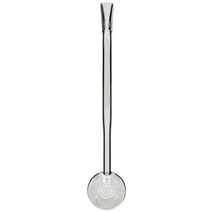 Bomba para Tomar Chimarrão Mil Furos de Mate Inox Bortonaggio 23,5cm Lisa Bojo Removível