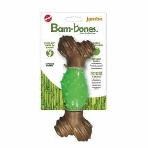 Mordedor Bam-bones Tamanho Grande Sabor Maça Verde Jambo Pet 1 unidade