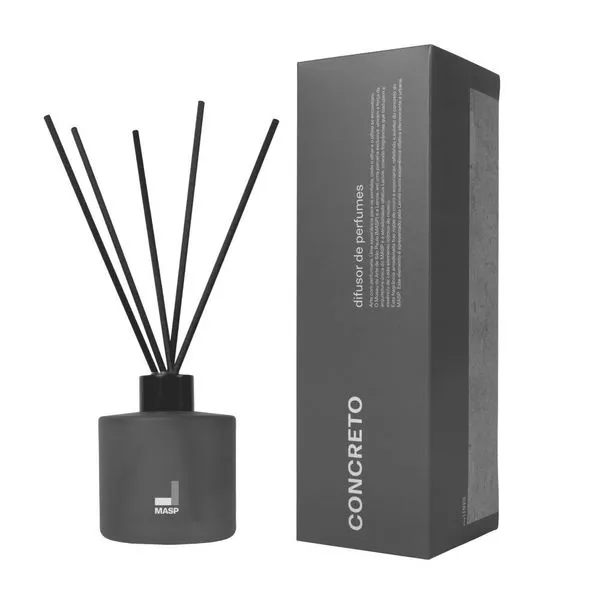 Difusor de Perfume Concreto MASP 200ML Amadeirado e Especiado Dourado L'envie Difusor de Perfume Concreto MASP 200ML Amadeirado Dourado L'envie