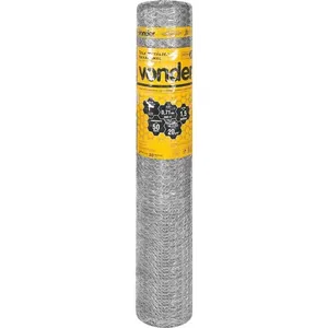 Tela Metálica Hexagonal Malha 1" 22 BWG x 1,5m 50 metros Pinteiro VONDER