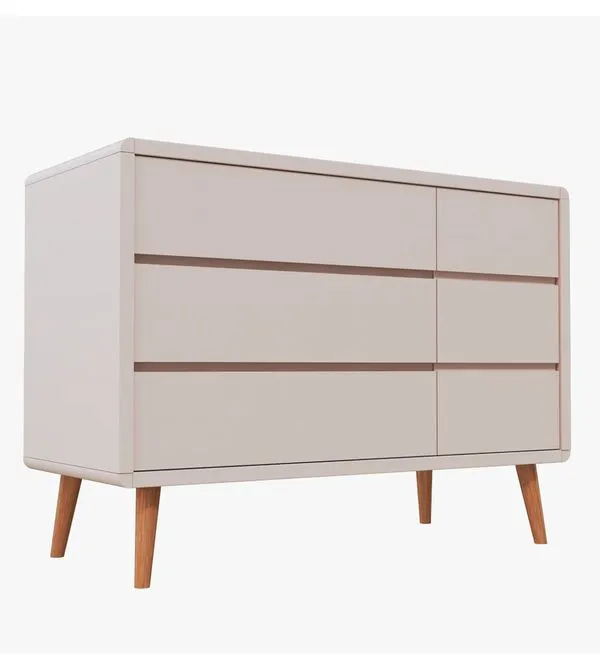 Cômoda Sonhos Up com Porta New Rosa Old/Madeira