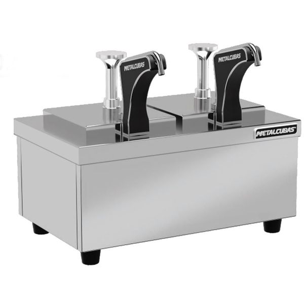 Dispenser Refrigerado de Gelo Reutilizável Metalcubas DGR 02 4L 2 Cubas Inox Dispenser Refrigerado de Gelo Metalcubas DGR 02 4L 2 Cubas Inox