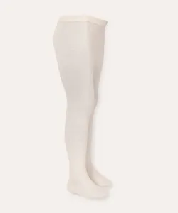 meia calça infantil texturizada off white PP