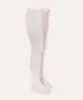 meia calça infantil texturizada off white XG