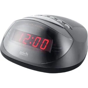 Rádio Relógio Zorh com AM/FM, Alarme e Função Soneca Z04AV