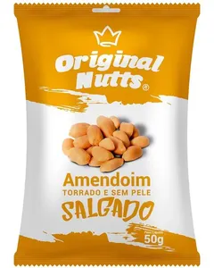 Amendoim Original Nutts Torrado e Sem Pele Salgado 50g
