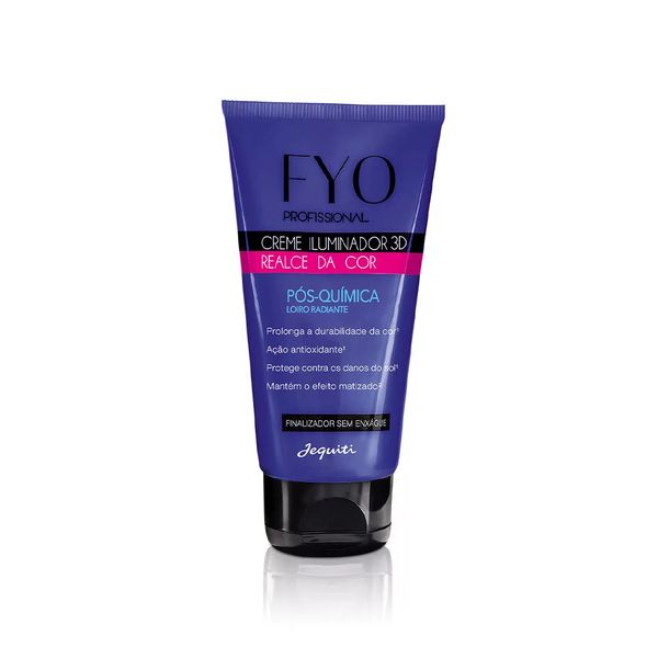 Creme Iluminador 3D Realce Cor Jequiti Pós-Química Loiro Radiante 80ml