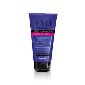 Creme Iluminador 3D Realce Cor Jequiti Pós-Química Loiro Radiante 80ml
