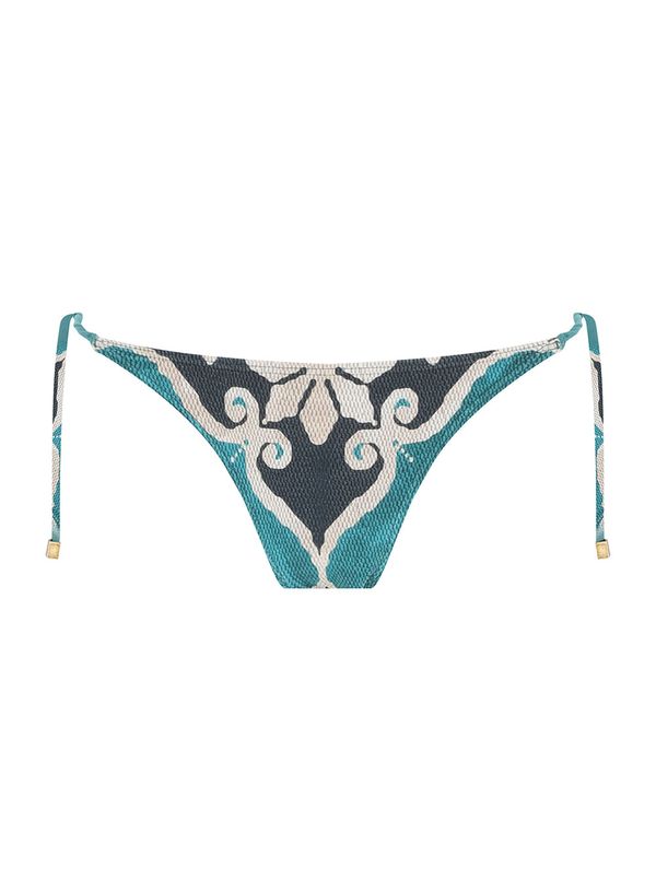 Tanga Amarradinha Estampada Nice TURQUESA PP