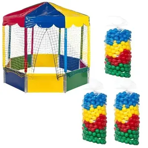 Kit Infantil Piscina de Bolinhas 2,00M Oitavada Octogonal com 1500 Esferas Coloridas Atóxicas Sistema Anti Quebra Kit Infantil Piscina de Bolinhas 2,00M Oitavada com 1500 Esferas Coloridas Atóxicas Rotoplay