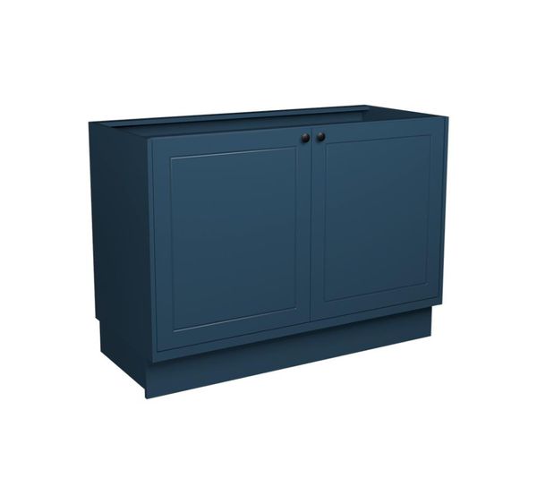 Balcão de Cozinha sem Tampo Évora 2 PT Azul Orion 120 cm