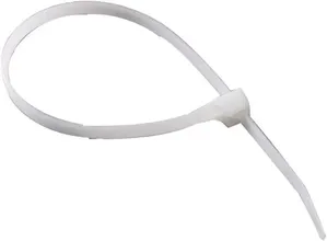 Abraçadeira de Nylon 200 X 4,6mm Branca Embalagem 100 Peças HellermannTyton Abraçadeira de Nylon 200 x 4,6mm Branca Embalagem 100 Peças Hellermann Tyton
