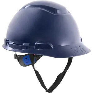 Capacete Aba Frontal Suspensão Ajuste Fácil e Jugular de Tecido H700 - 3M Capacete de Segurança com aba Frontal H-700 Azul escuro com suspensão e Ajuste facil e Jugular - 3M