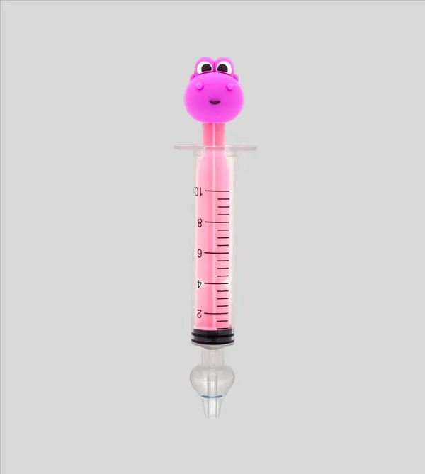 Seringa para Lavagem Nasal - Dino Rosa Rosa
