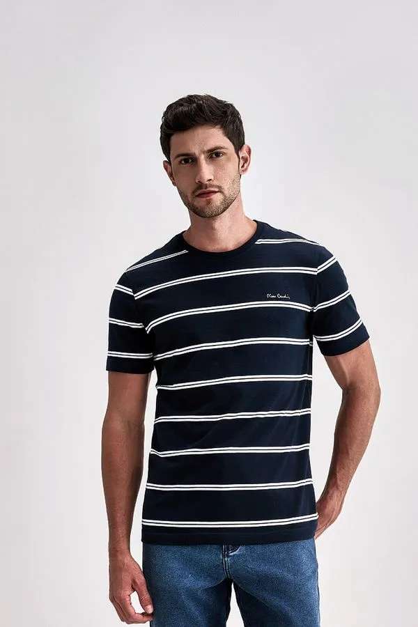 Camiseta Manga Curta Listrada - Marinho - M