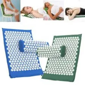 Tapete de Acupuntura para Yoga com Travesseiro Código 795 Kit com Colchonete para Exercícios Rosa Block Yoga Tapete de Acupuntura para Yoga com Travesseiro Código 795 Kit com Colchonete Rosa Block Yoga