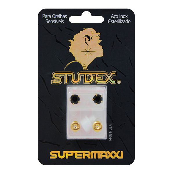 Brinco Antialérgico Studex Dourado