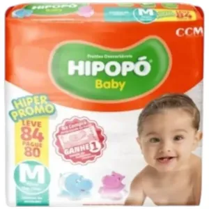 Fralda Hipopo Baby Hiper Promo M 84 Unidades (MP)