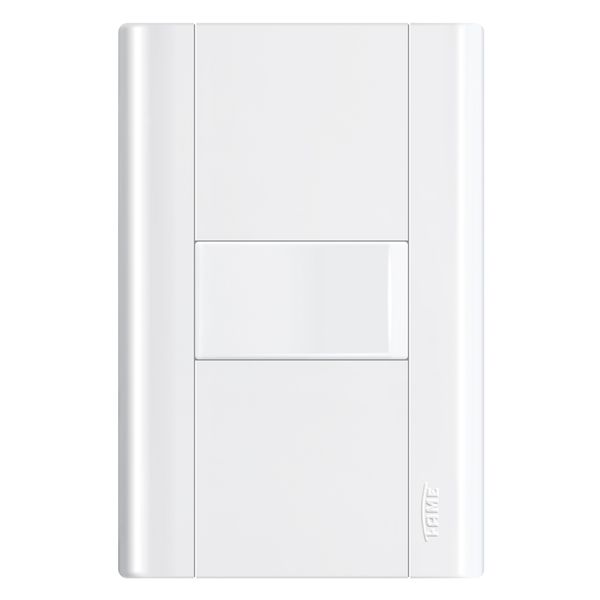 Conjunto montado de interruptor 4x2 simples com placa 10A Modulare Fame