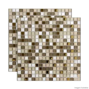 Pastilha de mármore Fit D321 30,5x30,5cm Colormix