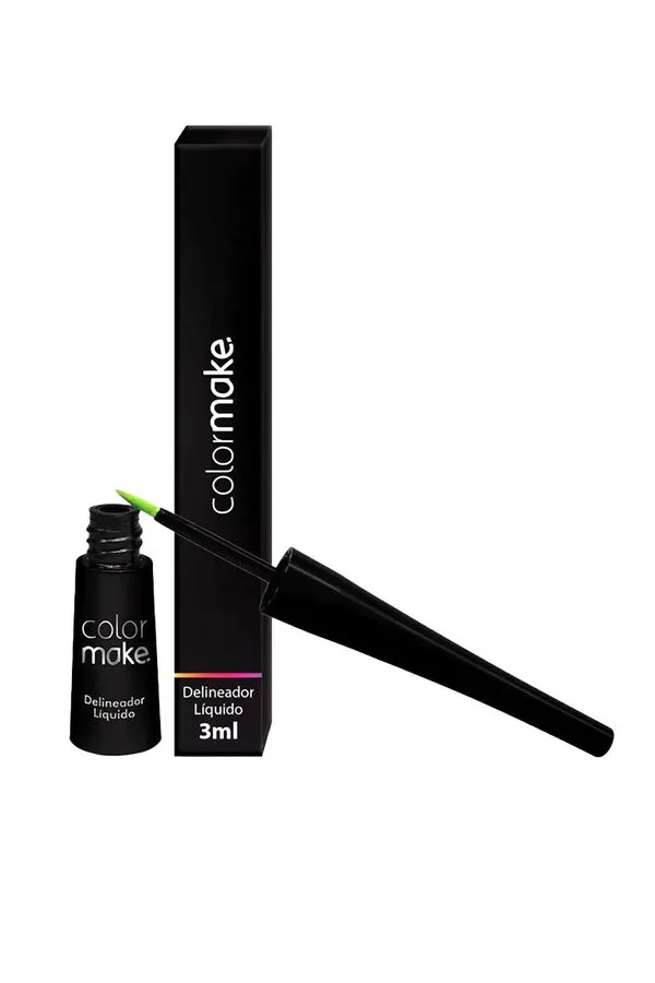 Delineador Colormake Líquido Laranja Neon 3ml