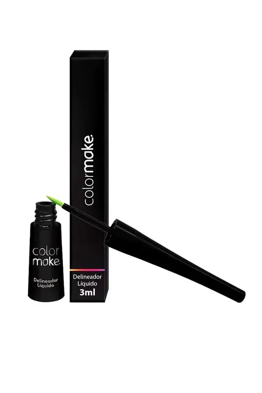 Delineador Colormake Líquido Laranja Neon 3ml