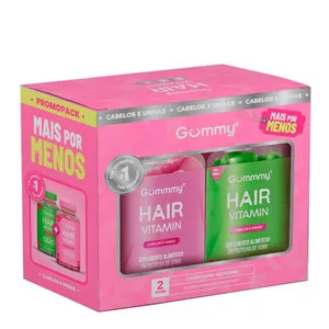 Kit Gummy Hair Vitamin Tutti Fruti + Maçã Verde 180g Gomas